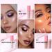 DAGEDA 3 Colors Body Glitter Highlighter Stick & Powder Set - Shimmering Fairy Makeup for Face, Hair & Body in White, Pink, and Brown - Buy Online on GoSupps.com