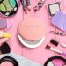 Portable LED Travel Makeup Mirror 3.5 inch Compact | 10X Magnification Double Sided Handheld | Pink Round Folding Mirror for Pocket Purse | Ideal Gift - Buy Online on GoSupps.com