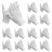 White gloves Funmo 24 pair of cotton gloves White moisturizing gloves Cotton Gloves Reusable protective gloves fabric gloves for breathable size M (b)