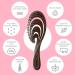 Ninabella Bio Hairbrush - Sustainable Detangler for Curls Long & Wet Hair - Eco-friendly & Recycled Material - Perfect for Women Men & Children - Darkwang Chocolate Brown - Buy Online on GoSupps.com