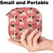 Rosa Pug Puppy Dog Love Pattern Menstrual Pad Storage Bag - Portable Zipper Pocket for Teens & Women - Buy Online on GoSupps.com