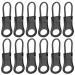 12 pieces of zipper draw zipper for zipper Zipper Zipper Receptive zip pendant Zipper pull universal zipper repair zipper replacement for suitcases clothing