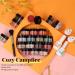 Beetles 20Pcs Dip Powder Nail Kit Starter Set - Cozy Campfire Collection for Fall/Winter Nail Art - Orange, Yellow, Green Shades - DIY Salon Manicure with Base, Top Coat, Activator, and Brush - Gift Box Included - Buy Online on GoSupps.com