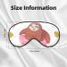 Sloth with Donuts Sleep Mask | Double-Sided Adjustable Eye Cover for Perfect Shading & Reduced Eye Edema | Soft & Comfortable Sleep Mask for Travel - Buy Online on GoSupps.com