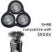 SH98 Replacement Heads for Philips Norelco Electric Shavers Series 9 Compatible With Series S9xxx shaves Black - Buy Online on GoSupps.com