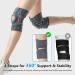 Leegosun Knee Braces For Men & Women Compression Knee Stabilizer Adjustable Knee Support Sleeve Enhanced Support Open Knee With Patella Gel Patella Stabilizer For Arthritis Meniscus Tear Injury Recovery Joint Pain Relief ACL Workout (Dark Grey) - Buy Online on GoSupps.com