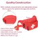 Dealmed Red Lifeguard Fanny Pack - Logo Design, E-Z Zipper, 3 Pockets (Pack of 3) - Adjustable Waist Strap - Buy Online on GoSupps.com