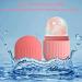Shop Ice Face Roller | Reusable Silicone Cube for Facial Massage | Skin Care Tool - Striped Pink - Buy Online on GoSupps.com