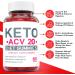 Keto ACV 20 Gummies with Apple Cider Vinegar - Vegan Non GMO Ketosis Supplement (1 Pack) - Buy Online on GoSupps.com