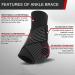 Ankle Brace Support Compression Sleeve - Adjustable Neoprene Wrap for Sprains Achilles Tendonitis & Plantar Fasciitis Relief - Unisex Ideal for Sports & Running - Buy Online on GoSupps.com