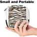 Stylish Zebra Print Menstruation Pad Bag with Zipper - Women's Tampon & Napkin Organizer - Buy Online on GoSupps.com