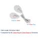 4-Piece Replacement TENS Lead Wires - 2.5mm Plug to 3.5mm Snap - for TENS Muscle Stimulators - Buy Online on GoSupps.com