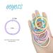 HOYOLS No Metal Hair Elastics Bands - 56 Assorted Baby Color Ponytail Holders for Girls & Women - No Snag Hair Ties - Hair Accessories in Pink Blue Yellow White - 4mm Thick - 7 Colors - Buy Online on GoSupps.com