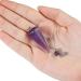 JSDDE Natural Amethyst Gemstone Crystal Pendulum - Dowsing Scrying Healing - Buy Online on GoSupps.com