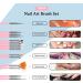 URAQT Nail Art Brushes Set with 15 Acrylic Painting Brushes and 5 Dotting Tools - DIY & Professional Nail Art Kit (20pcs) - Buy Online on GoSupps.com