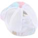 Funky Junque Girl's Tie Dye Criss Cross Ponytail Baseball Cap - Cotton Candy - Buy Online on GoSupps.com