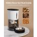 Petory Timed Automatic Cat Feeders - 4L Programable Dry Food Dispenser for Cats and Small Medium Dogs 6 Meals with Desiccant Bag Dual Power Supply 10S Voice Recorder White Regular Version - Buy Online on GoSupps.com