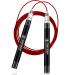 Epitomie Fitness Sonic Boom M2 High Speed Jump Rope - Patent Pending Self-Locking, Screw-Free Design  Weighted, 360 Degree Spin, Silicone Grip with 2 Speed Rope Cables for Home Workout, & More Carbon Black