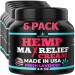 6PACK Healthergize Hemp Cream-Natural Premium Quality-Full Body Relief Instant Results-Hemp Oil Infused-Lavender Aloe Turmeric Aches Muscles Joints Muscles Back Knees Neck-Made in USA