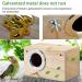 Bird Breeding Nest Wooden Bird Box Bird House Cages Bird Nesting Feeding Station House for Lovebirds Cockatoo Budgie Finch Canary Parrotlets Cockatiel (Small) - Buy Online on GoSupps.com