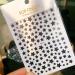 Glittered Star Nail Transfer Sticker Sheet Long Last Nail Art Decals Pack DIY Nail Transfer Tips for Female Black 1size - Buy Online on GoSupps.com
