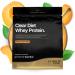 Protein Works Poudre d'isolat de prot ine de lactos rum Clear Diet th glac la p che 20 shakes boisson rafra chissante haute teneur en prot ines 500 g Th glac la p che 500g (20 Shakes)