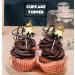 18pcs Honey Bee Oh Baby Shower Dessert Cupcake Topper Bumble Bee Garden Theme Decor Supplies Gender Reveal Announcement Happy Birthday Party Decorations Gold Glitter - Buy Online on GoSupps.com