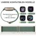 ZPOLY 8-Piece Soft Elastic Bracelet Set for Fitbit Versa 4 3 & Sense 2 - Stylish Replacement Bands in Starlight Pine Needle Green Smoke Violet Blue Gray Arrowhead Leopard Brown - Buy Online on GoSupps.com