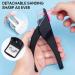 Adjustable Stainless Steel Acrylic Nail Clippers with Measuring Gauge - Professional False Nail Trimmer and Cutter for Artificial Nail Tips - Black - Buy Online on GoSupps.com