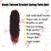 Bomb Twist Crochet Hair - 6 Packs 14 Inch Ombre Jump Twist Extensions | Synthetic Passion Twist with Curly Ends - Perfect for Stunning Hairstyles - Buy Online on GoSupps.com