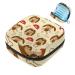 Menstruation pad bag with zipper women's napkin bag tampons collective bags for women and girls (nice little dog food)