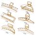 6Pcs Large Gold Metal Hair Claw Clips for Thick Hair - Non-Slip Jaw Clip Set for Women | Fashionable Butterfly Clips for Styling - Buy Online on GoSupps.com