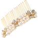 Beaupretty Pearl Headpiece alloy rhinestone hair bride rhinestone hair bride hair golden hair headpiece hair side pearl rhinestones crystal Rhinestone Hair Accessories - Buy Online on GoSupps.com