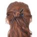 Marycrafts Black Buffalo Horn Scarf Clip & Hair Accessories - Hairpin Hair Stick Cloth Pin - Buy Online on GoSupps.com