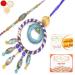 Ghasitaram Gifts Rakhis Online - Rakhi for Brother- The Ever Lasting Bond rm100 Bhaiya Bhabhi Rakhi with 200 GMS of Besan Barfi and 200 GMS of Kaju Katli Rakhi Set with 200 gms of Besan Barfi & Kaju Katli