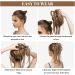 Hair Bun Hairpiece for Women Synthetic Elastic Messy Bun Hairpieces Curly Scrunchie Black Blonde Brown Chignon Band Updo Donut for Women Natural Fake Hair Hair Chignons(6H24B) - Buy Online on GoSupps.com