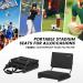 OSPORTIS Stadium Seats for Bleachers  Bleacher Seats with Padded Active Foam Backs and Cushion  Portable Stadium Seats with Back Support and Shoulder Strap BLACK 1 - Buy Online on GoSupps.com