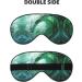 SSIMOO Ocean Green Wave Surf Print Eye Mask | Ultra-Soft Light-Blocking for Comfort & Restful Sleep - International Shipping - Buy Online on GoSupps.com