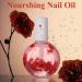 Rose Scented Cuticle Oil with Flowers - Nourishing Nail Growth Oil for Healthy Nails & Cuticles - Buy Online on GoSupps.com