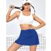 Women's Blue Tennis Skirt with 4 Pockets | Athletic Golf Skort for Running & Sports - Small - Buy Online on GoSupps.com