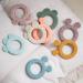 Done by Deer Teething Ring Set of 2 Silicone - Deer Friends Ochre/Green | International Shipping Available - Buy Online on GoSupps.com