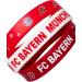FC Bayern Munich Children's Bracelet Set of 3 | Unisex Red & White Silicone | Nickel-Free 5 cm Diameter | International Shipping Available - Buy Online on GoSupps.com
