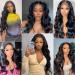 Engiva 4x4 HD Lace Body Wave Wig - 100% Brazilian Virgin Human Hair, Pre Plucked, 20 Inch - Buy Online on GoSupps.com