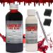 Capgoost Fake Blood 100ml Fake Blood Halloween Special Effect Makeup Washable Fake Blood Halloween Makeup Blood Paint for Zombie Vampire Injury