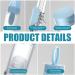 Yeory 2PCS Travel Toothbrush Set - 3 in 1 Portable Toothbrush Kit with Refillable Toothpaste Travel Case - Ideal for Camping School & Business Trips - Buy Online on GoSupps.com