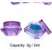 JZK 40 Pack of Purple Transparent 3ml Cosmetic Jars - Perfect for Creams Lip Balm & Travel - Buy Online on GoSupps.com