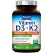 Innate Vitality Vitamin D3 K2 Supplement 90 Softgels Vitamin D3 5000 IU + K2 100 mcg with Cold-Pressed Olive Oil for Maximize Absorption Non-GMO No Soy or Gluten Bone Immune & Heart Support
