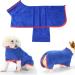 Buy Bibykivn Dog Bathrobe - Super Absorbent Microfiber Cuddle Robe for Dogs & Cats (L Blue) - Quick Dry & Adjustable Straps - Buy Online on GoSupps.com
