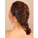 Kercisbeauty Wedding Bridal Black Crystal Hair Pins for Women and Girls Theme Party Hair Piece Set Handmade Dark Purple Hair Jewelry