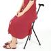 Foldable Crutch with Seat 3 Legs Handle Cane Walking Stick Unisex for Elderly Family - Buy Online on GoSupps.com
